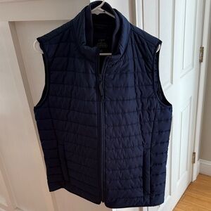 J. Crew Men's Dark Blue Puffer Vest